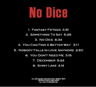 No Dice - Song Times and Titles